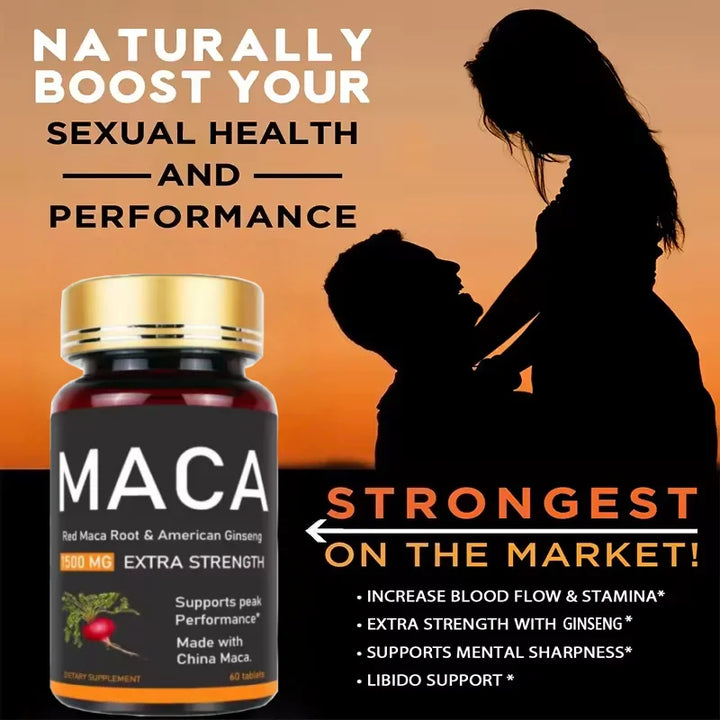 Premium Oyster, Maca &amp; Ginseng Formula，Natural Male Performance Support | Male Enhancing for Stamina, Endurance &amp; Muscle Growt