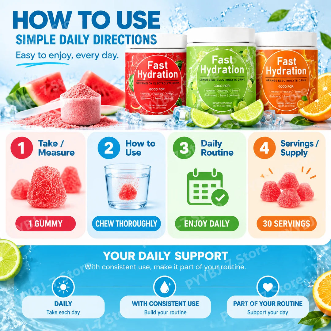 Electrolyte Drink Powder – Sodium, Potassium, Magnesium &amp; Vitamins