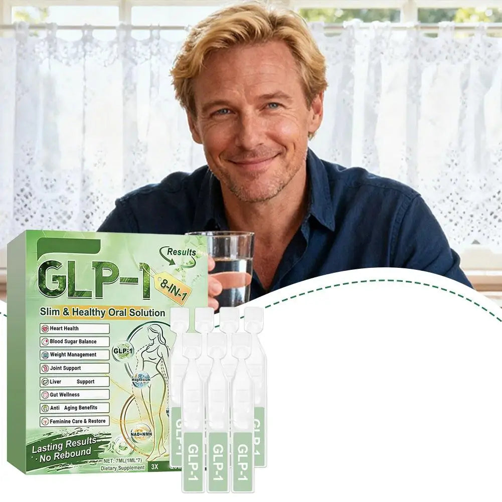 8in1 GLP-1 Body Care Drops Support Intestinal Health Balance Metabolism Blood Sugar And Promote Digestion And Body Shaping