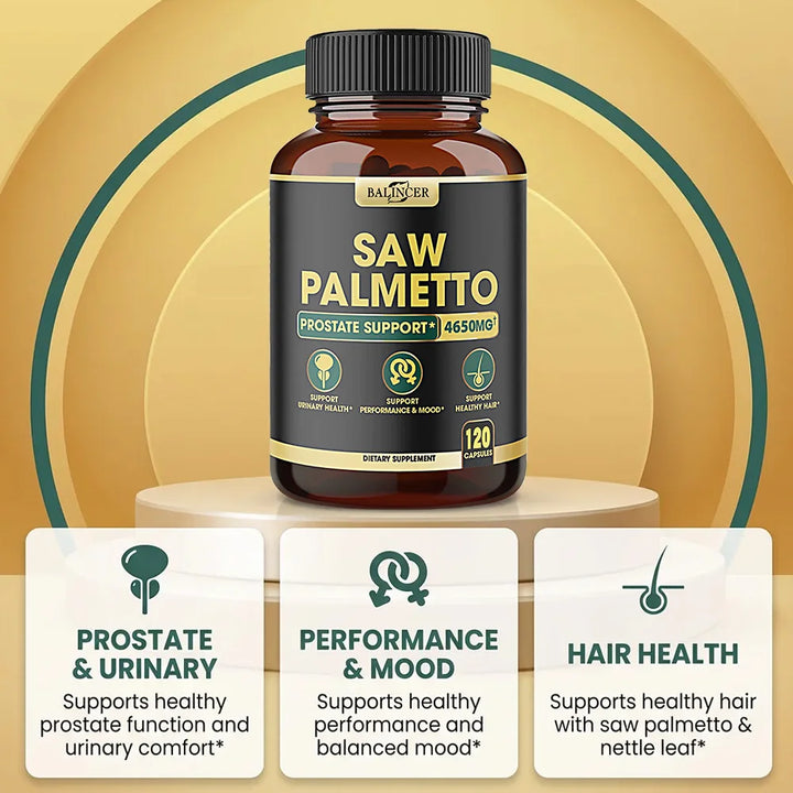 Saw Palmetto Capsules – Prostate &amp; Men’s Wellness Support