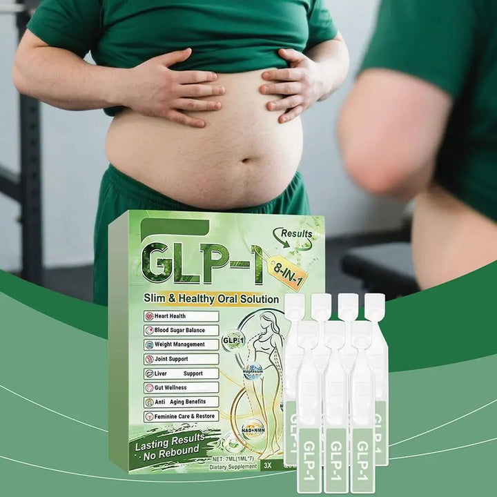 8in1 GLP-1 Body Care Drops Support Intestinal Health Balance Metabolism Blood Sugar And Promote Digestion And Body Shaping