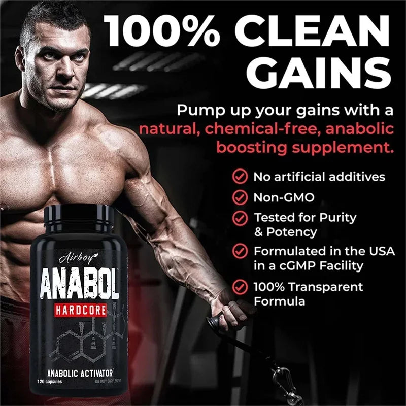 Anabol Hardcore Supplement - Helps Build Lean, Firm, High-quality Muscle,Promoting Muscle Growth,Recovery &amp; Strength Enhancement