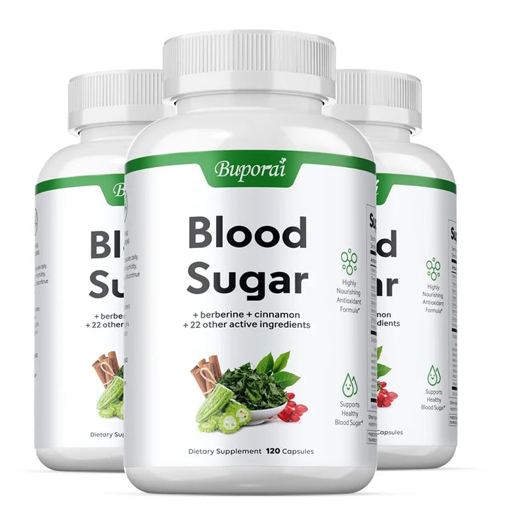 Blood Sugar Capsules - Supports Blood Sugar Balance, Promotes Metabolism, Digestion and Heart Health