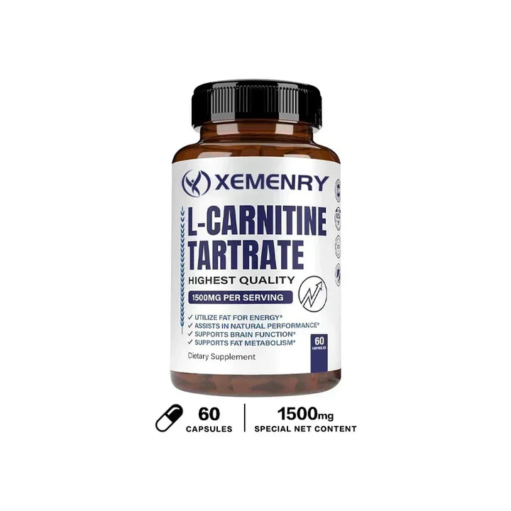 L-Carnitine Capsules – Energy, Focus &amp; Metabolism Support