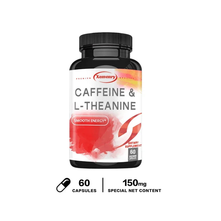 Caffeine 50mg + L-Theanine 100mg Capsules