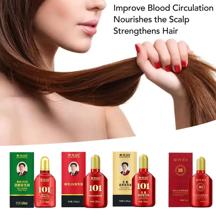 Zhang Guang 101 formula (101P) 120ml Chinese medicine therapy anti hair loss hair care nourish the hair follicle hair regrowth