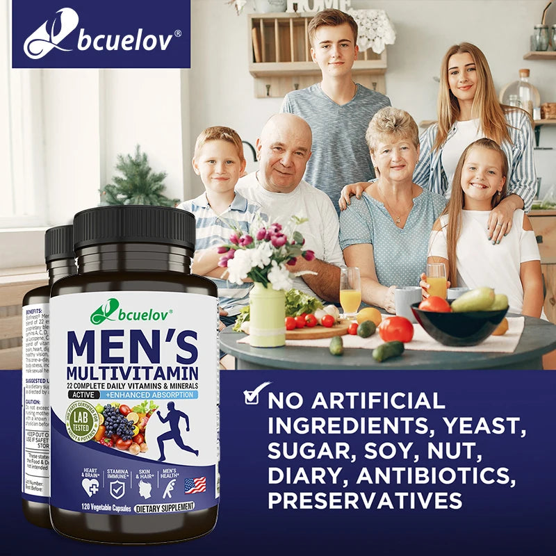 Men’s Multivitamin &amp; Mineral Capsules – Daily Wellness