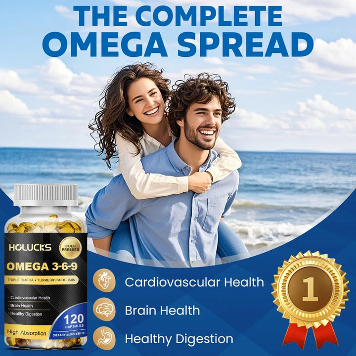 Omega 3-6-9 Fish Oil Capsules – Heart &amp; Brain Support