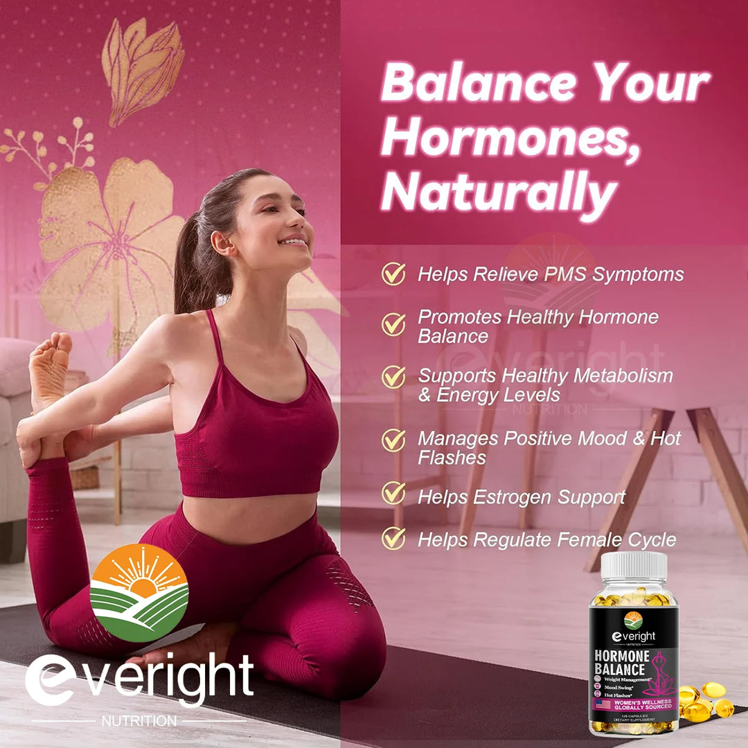 Women’s Hormone Balance Capsules – Menopause &amp; Stress Support