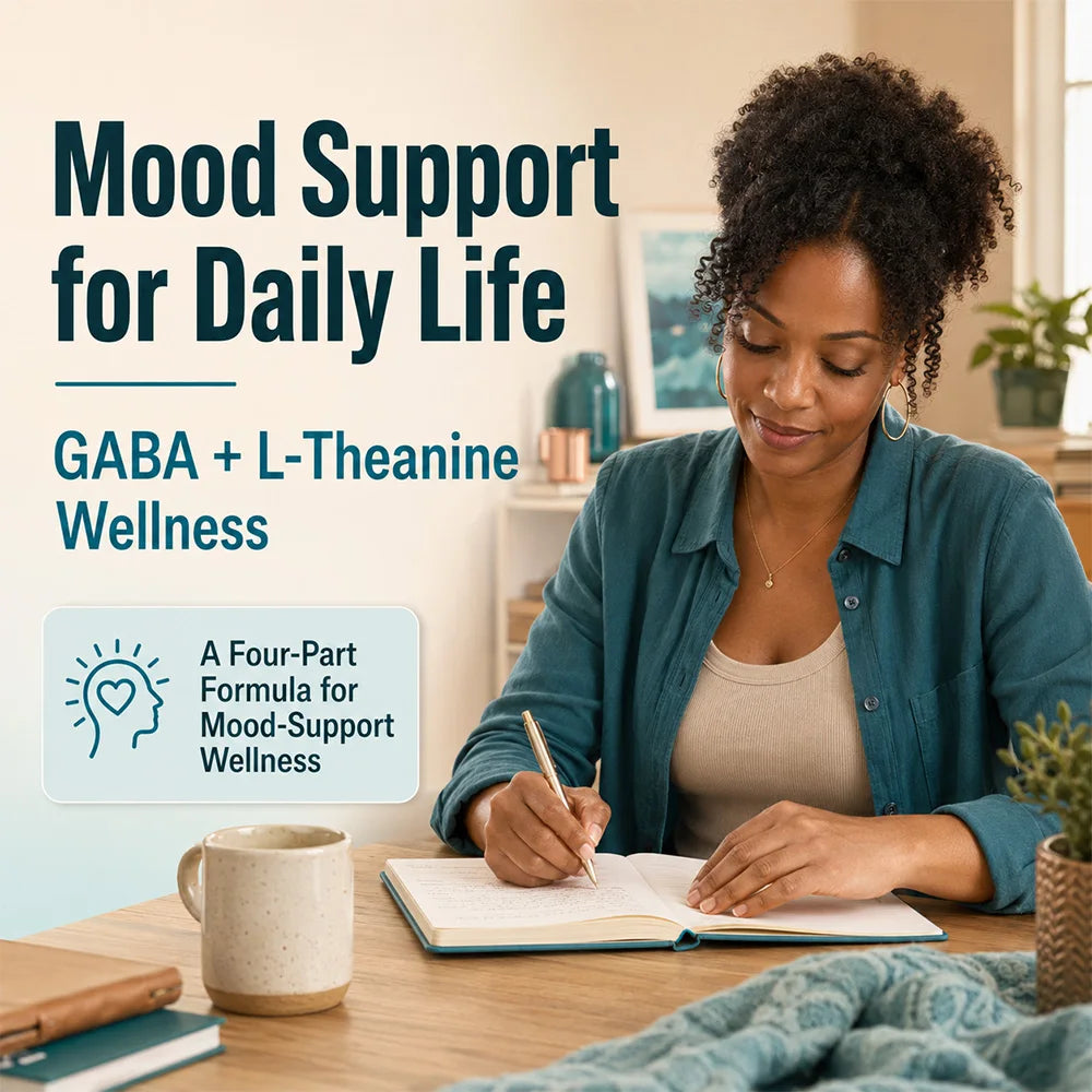 Stress Relief Capsules – GABA &amp; L-Theanine, 120 Capsules