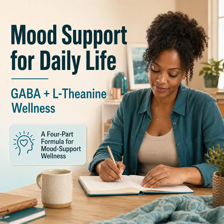 Stress Relief Capsules – GABA &amp; L-Theanine, 120 Capsules