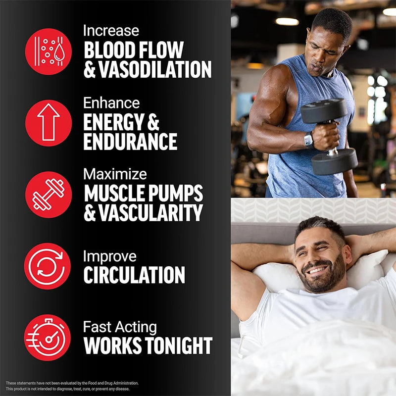 Nitric Oxide Pre-Workout Booster – Energy &amp; Endurance