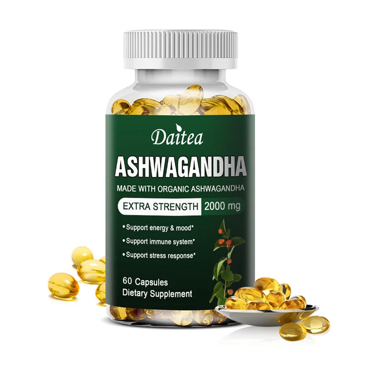 Organic Ashwagandha Extract 2000mg – Mood, Sleep &amp; Energy Support