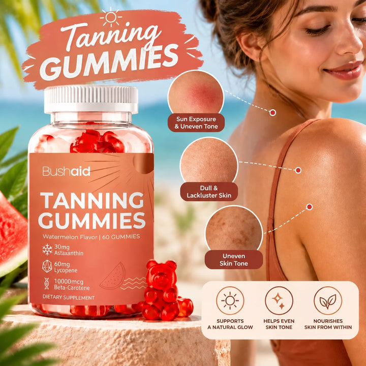 Tanning Gummies – Radiant Glow &amp; Even Skin Tone, Watermelon