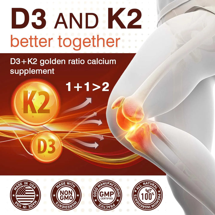 Vitamin D3 10,000 IU + K2 200 mcg Softgels