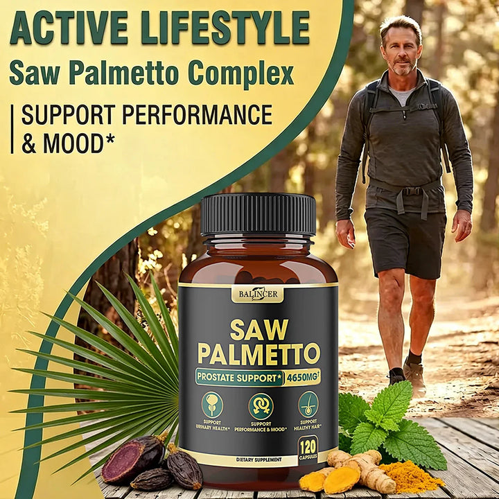 Saw Palmetto Capsules – Prostate &amp; Men’s Wellness Support