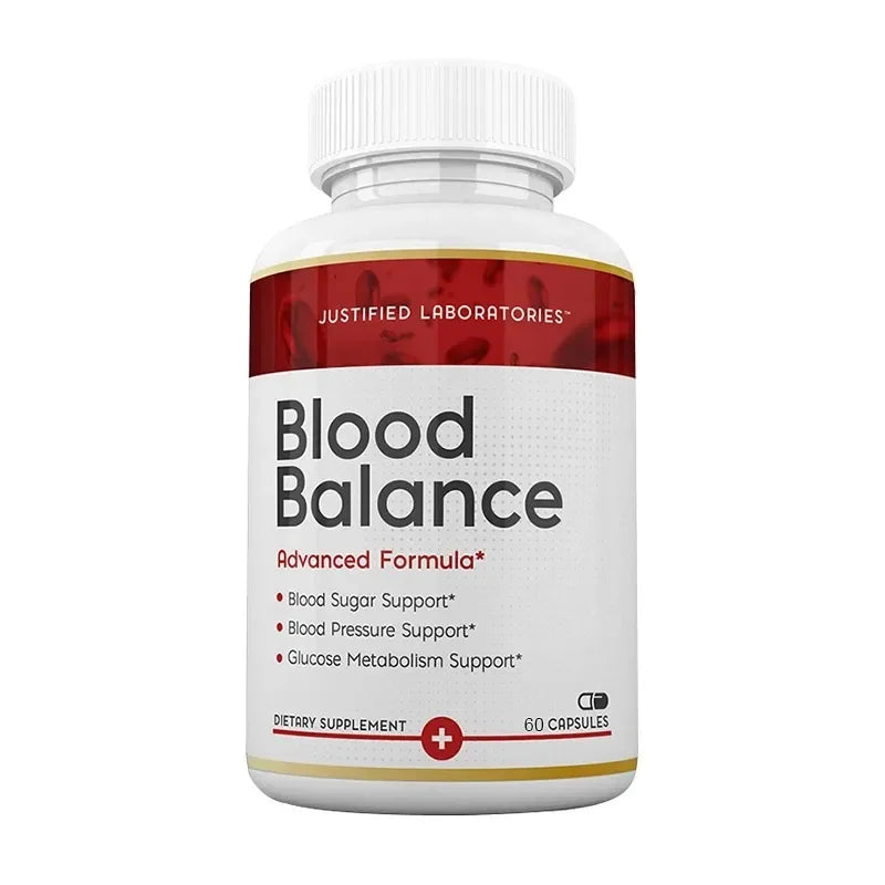 Blood Balance - All Natural Blood Sugar Supplement Blood Pressure Glucose Metabolism Support Promotes Cardiovascular Health