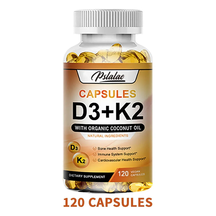 Vitamin D3 + K2 Capsules – Bone &amp; Immune Support