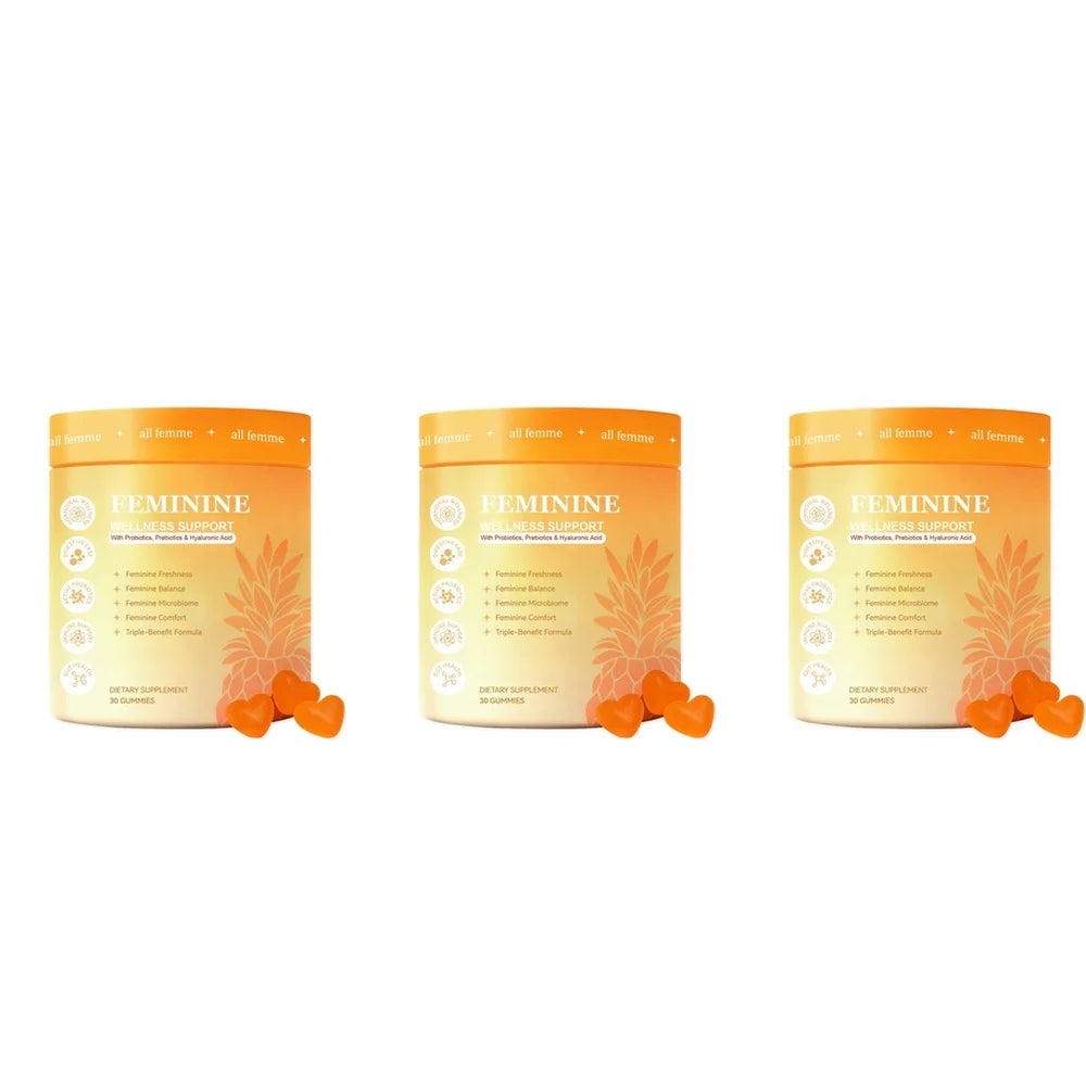 Women’s Feminine Wellness Gummies – B6, Zinc &amp; Inulin