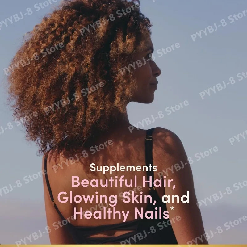Biotin Gummie Strawberry Flavor with 6000Mcg Biotin &amp; Vitamin Support Healthy Hair Skin and Nails 80pcs Nutritional Supplement