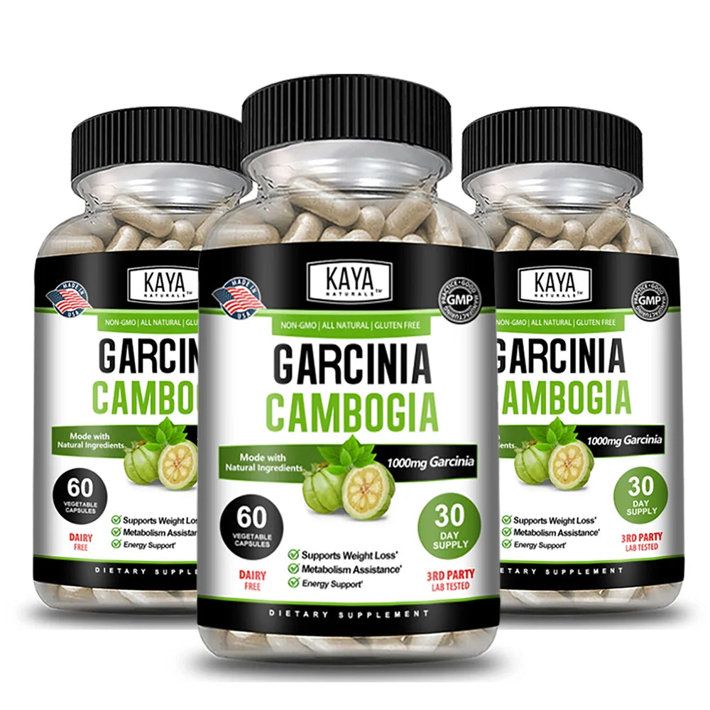 Garcinia Cambogia Capsules, Supports Weight Management, Appetite Control, Energy Metabolism Supplement, Non-GMO