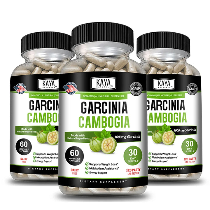 Garcinia Cambogia Capsules, Supports Weight Management, Appetite Control, Energy Metabolism Supplement, Non-GMO
