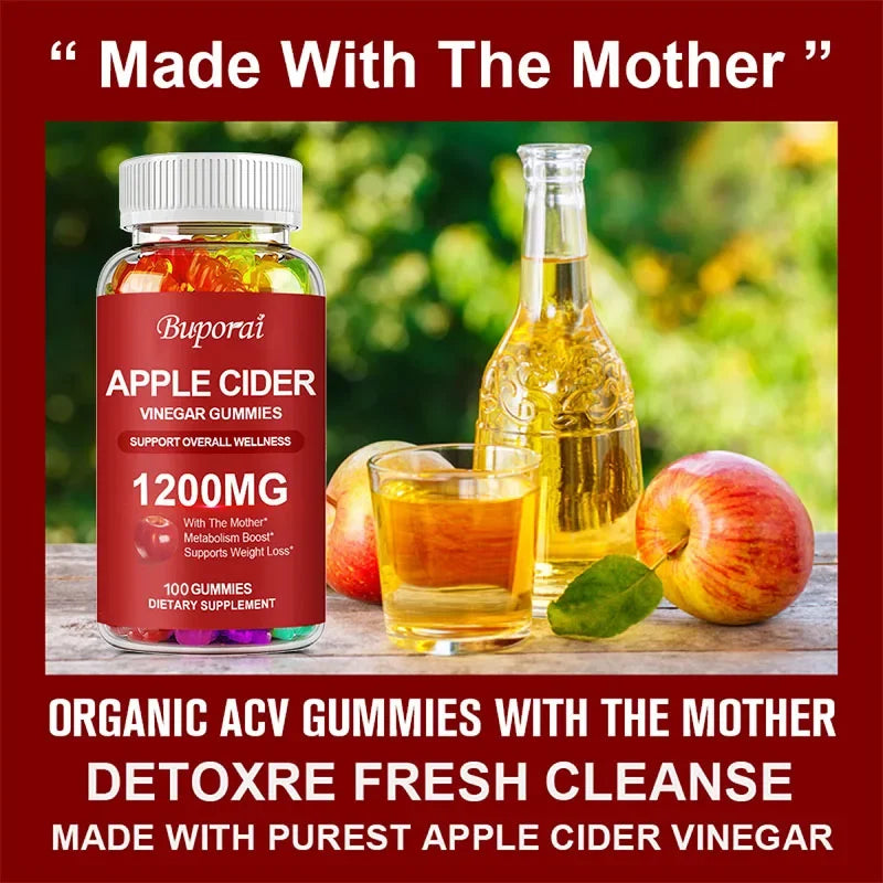 Apple Cider Vinegar Gummies 1200mg – Digestive &amp; Wellness Support