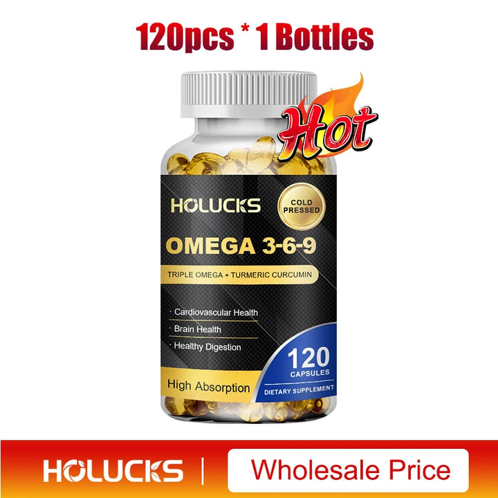 Omega 3-6-9 Fish Oil Capsules – Heart &amp; Brain Support