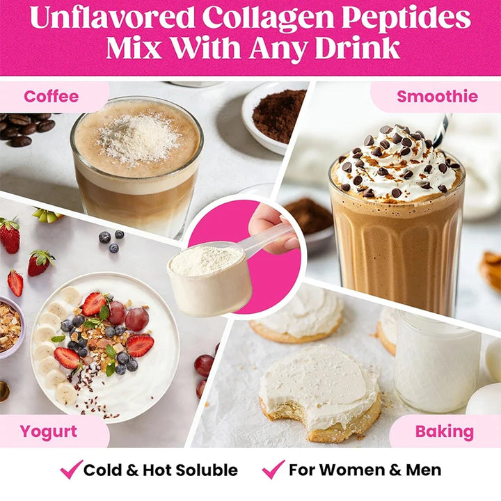 Premium Multi-Peptides Collagen Supplement with Vit C, Keratin for Women&