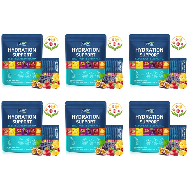 Lenm Sugar-Free Electrolyte Drink Mix – 24 Sticks