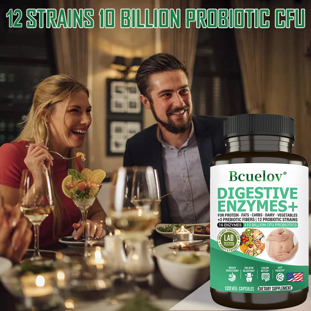 Digestive Enzymes with Prebiotics &amp; Probiotics – 10B CFU