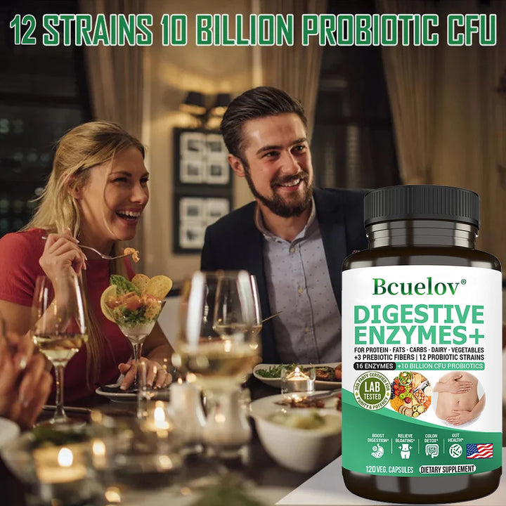 Digestive Enzymes with Prebiotics &amp; Probiotics – 10B CFU