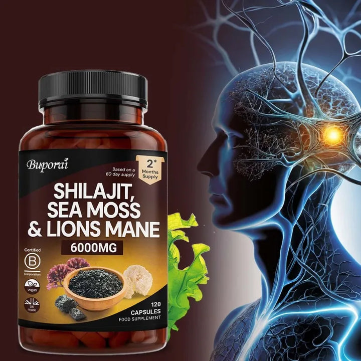Shilajit 3-in-1 with Sea Moss &amp; Lion’s Mane