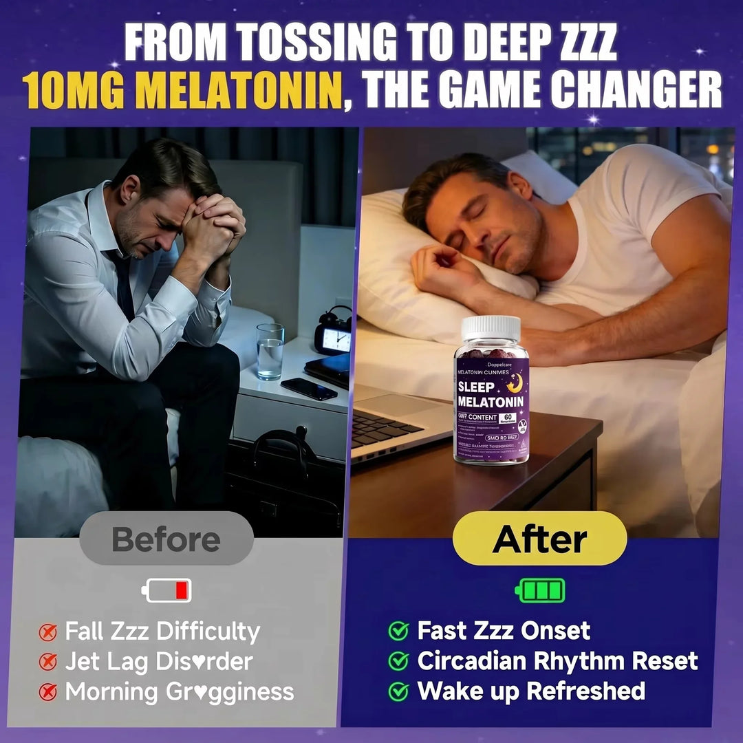 Melatonin 10mg Gummies – Magnesium &amp; Ashwagandha