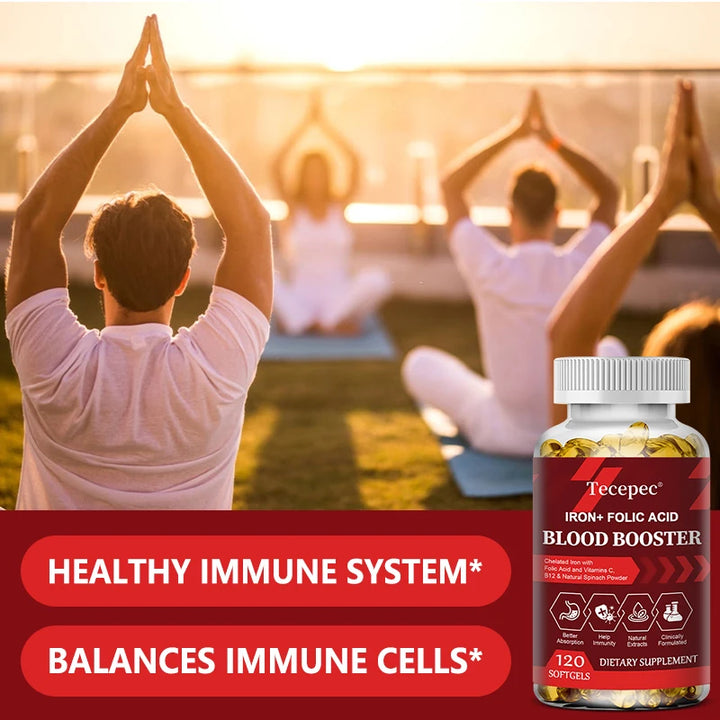 Iron + Folic Acid Supplement – Vitamin C, B12 &amp; Zinc