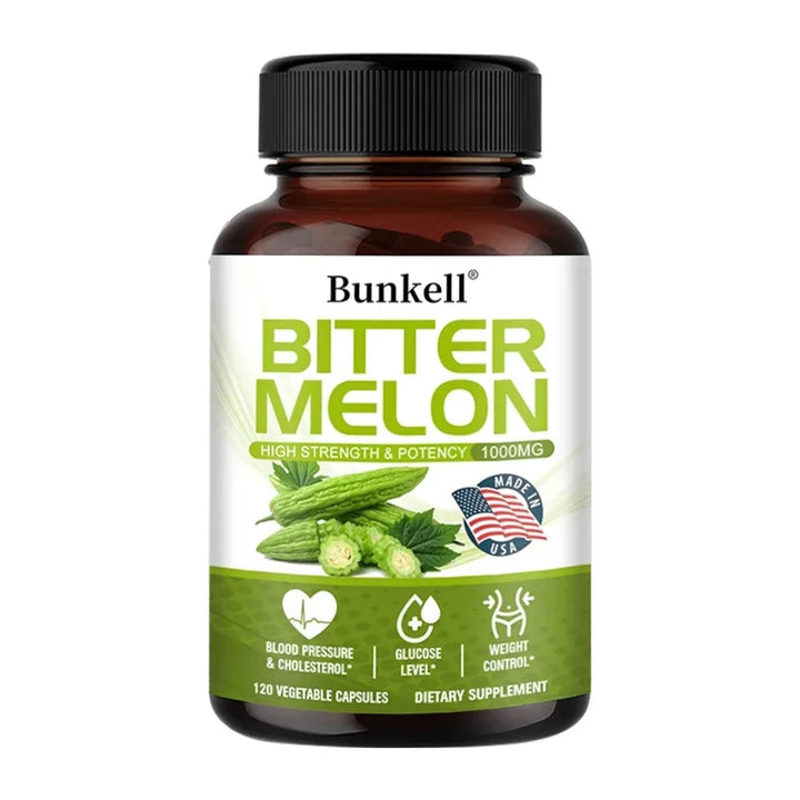 Natural Bitter Melon Extract Capsules 1000mg, Plant Supplement, Support Weight Management, Metabolic Health &amp; Daily Body Balance