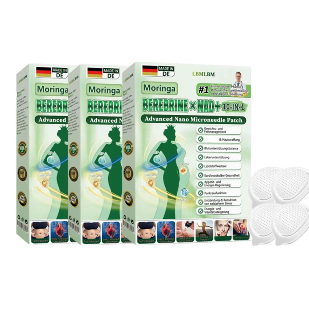 Moringa Berberine NAD+ Microneedle Patch – Weight Management
