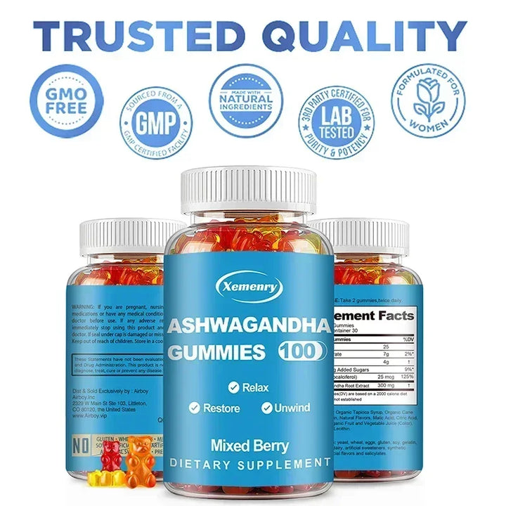 Ashwagandha Gummies – Stress, Sleep &amp; Energy Support