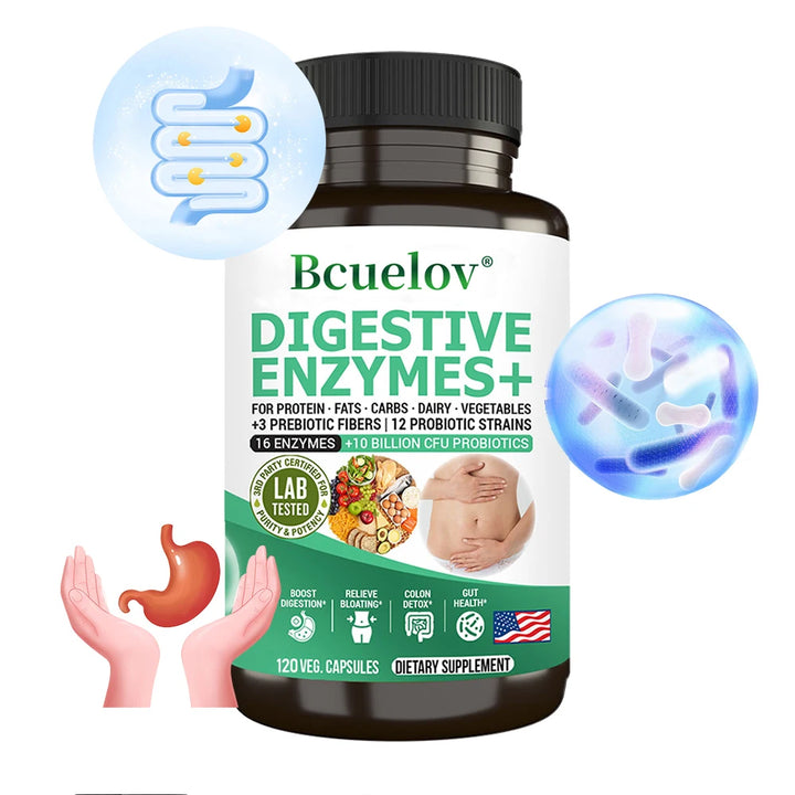 Digestive Enzymes with Prebiotics &amp; Probiotics – 10B CFU