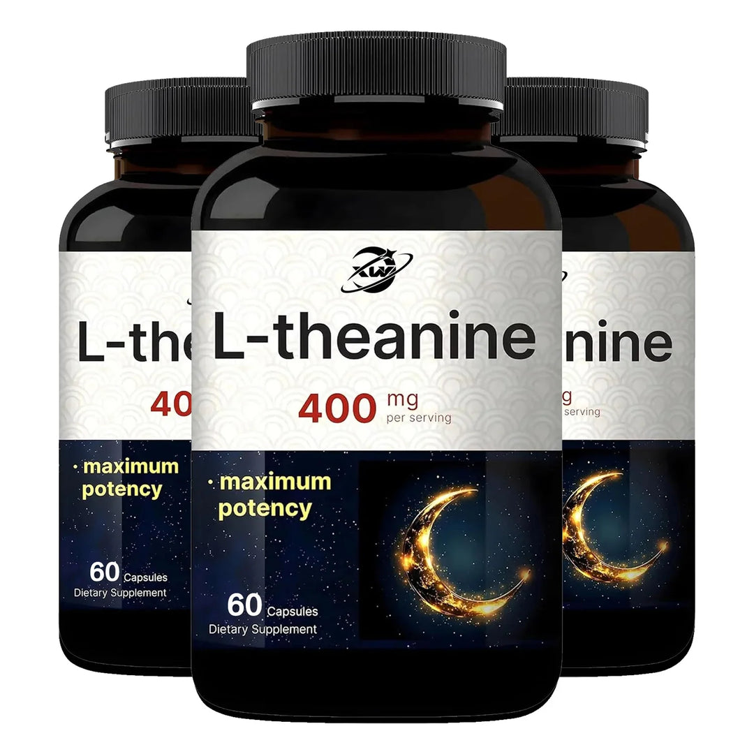 L-Theanine 400mg Supplement – Calm &amp; Relaxation Support