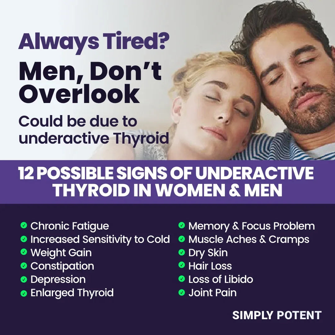 Thyroid Support and Adrenal Support Supplements for Energy, Metabolism, Cortisol Balance, and Combating Stress and Fatigue