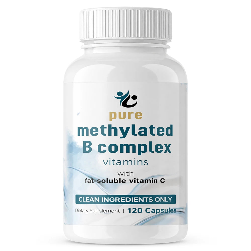 Methylated B-Complex – 11-in-1 with Methylfolate &amp; B12, 120 Capsules
