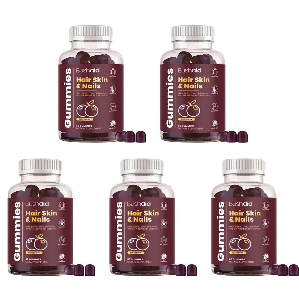 BushAid Hair, Skin &amp; Nails Gummies – Vitamin Complex