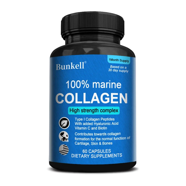 100% Marine Collagen Type 1 – Hyaluronic Acid &amp; Vitamin C