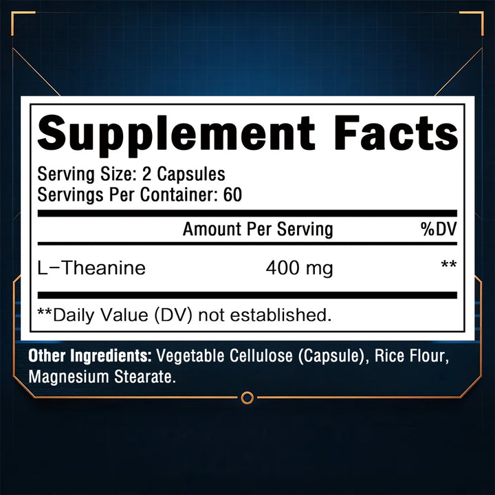 L-Theanine Capsules – Stress, Mood &amp; Focus Support