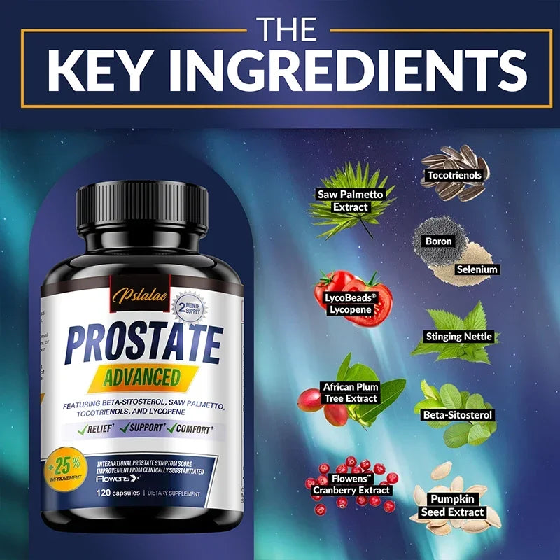 Prostate Supplement - Relieve Bladder &amp; Urination Problems, Improves Immunity, Supports Prostate and Urinary Tract Health