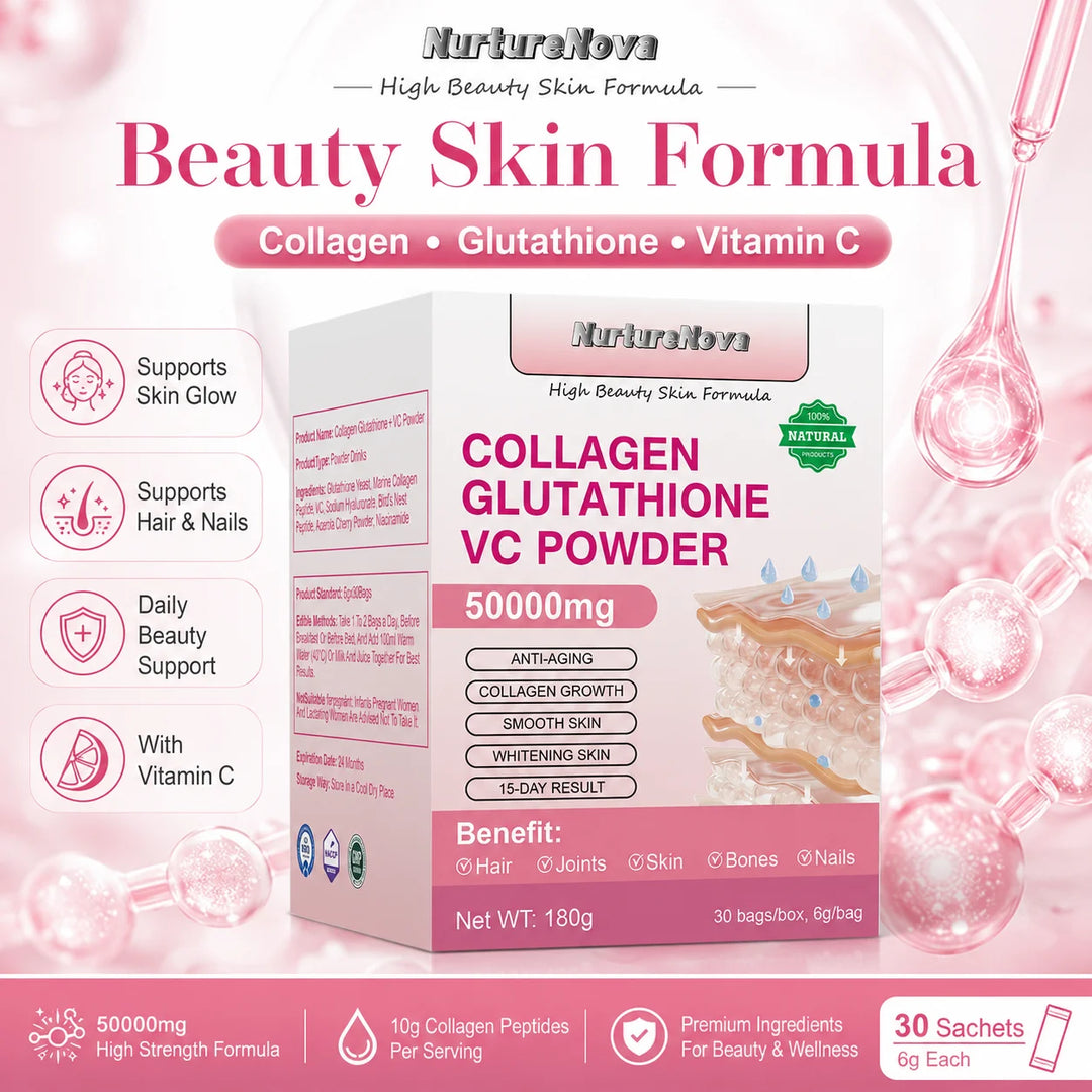 Marine Collagen Peptides Powder – Glutathione &amp; Vitamin C