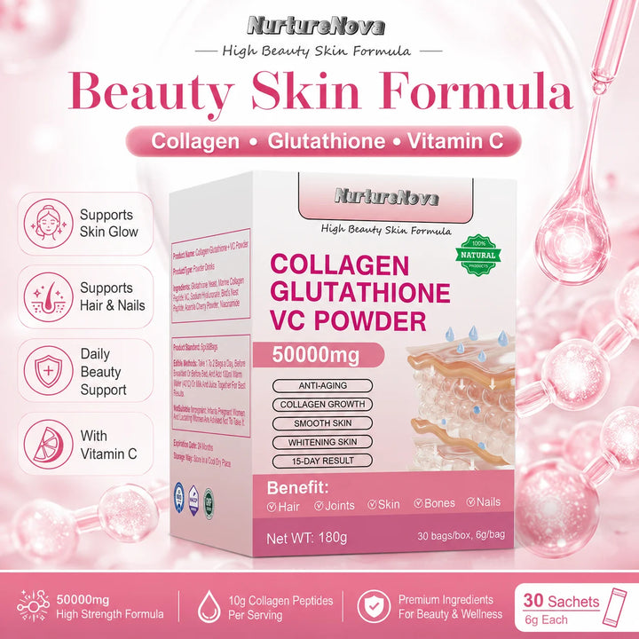 Marine Collagen Peptides Powder – Glutathione &amp; Vitamin C