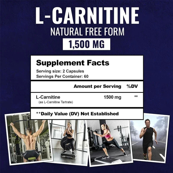L-Carnitine Capsules – Energy, Focus &amp; Metabolism Support