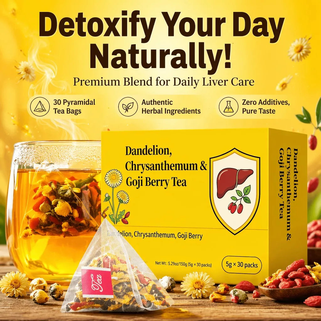 Eye Care Herbal Tea – Dandelion, Chrysanthemum &amp; Goji Berry